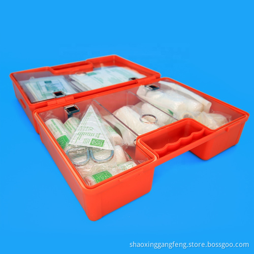 Factory direct custom outdoors care equipment first aid kits box for medical plastic